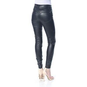 NWT Free People Vegan Leather High‑Rise Skinny Pants in size 24 NWT